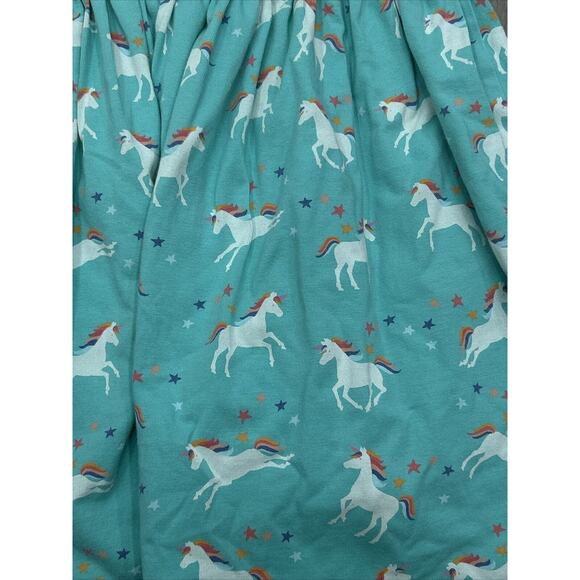Matilda Jane Girls Size 4 Blue Unicorn Daydream Short Sleeve Lightweight Dress - Picture 3 of 8